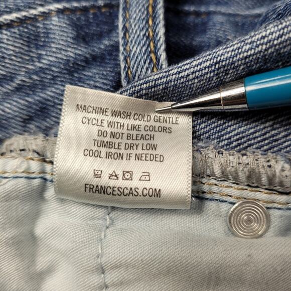 Harper style 77809 Distressed Embroidered Boho Denim Shorts size 27 - Picture 8 of 8